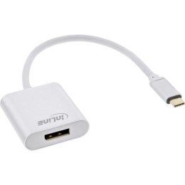 InLine 64102S adapter kablowy 0,2 m USB Type-C DisplayPort Srebrny