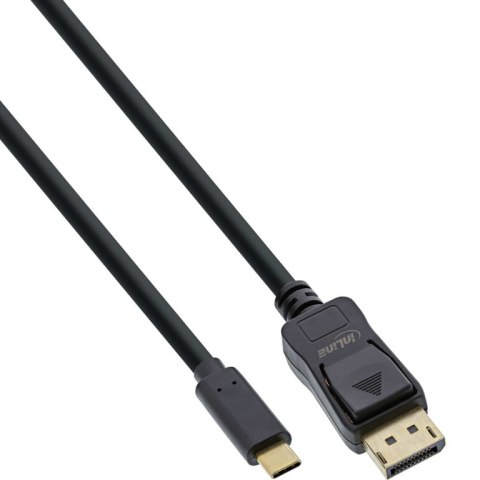 InLine 64121 adapter kablowy 1 m USB Type-C DisplayPort Czarny
