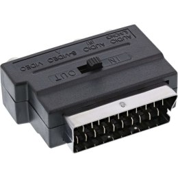 InLine 89953 adapter kablowy SCART (21-pin) 3 x RCA + S-Video Czarny