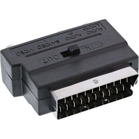 InLine 89953 adapter kablowy SCART (21-pin) 3 x RCA + S-Video Czarny