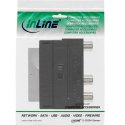 InLine 89953 adapter kablowy SCART (21-pin) 3 x RCA + S-Video Czarny