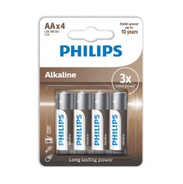 Philips LR6A4B/10 bateria do użytku domowego Jednorazowa bateria AA Alkaliczny