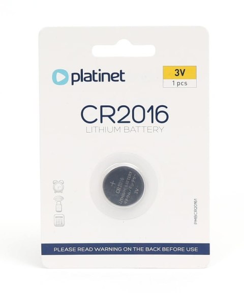 Platinet PMBCR20161 bateria do użytku domowego Jednorazowa bateria CR2016 Lit