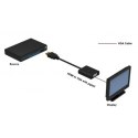 Techly 301658 adapter kablowy 0,1 m HDMI Typu A (Standard) VGA (D-Sub) Czarny