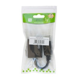 Techly DP - VGA M/F 0,07 m DisplayPort 2 x VGA (D-Sub) Czarny