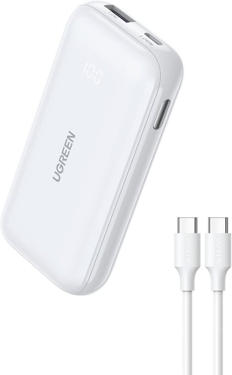 Ugreen 10000mAh Two-way Fast Charging Powerbank White