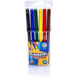 Flamastry Astra 6 kolorów