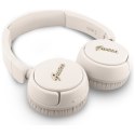 Guess Metal Logo Script - Bezprzewodowe słuchawki nauszne Bluetooth V5.3 (beżowy)