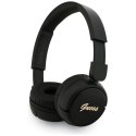 Guess Metal Logo Script - Bezprzewodowe słuchawki nauszne Bluetooth V5.3 (czarny)
