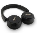 Guess Metal Logo Script - Bezprzewodowe słuchawki nauszne Bluetooth V5.3 (czarny)
