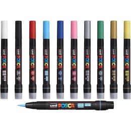 Marker z farbą plakatową Uni POSCA PCF-350 biały
