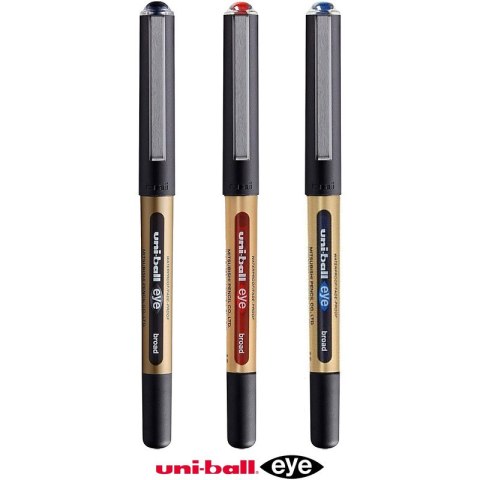 Pióro kulkowe Uni UB-150-10 (wkład czerwony) złote