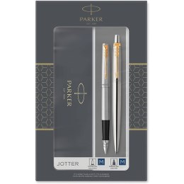 Pióro wieczne i długopis Parker Jotter Stainless S
