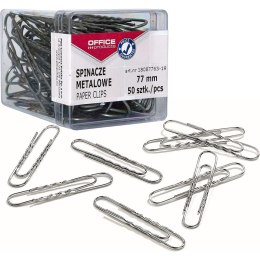 Spinacze metalowe OFFICE PRODUCTS, 77mm, w pudełku