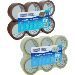 Taśma pakowa DONAU Solvent , 48mm, 60m, 42mikr., b