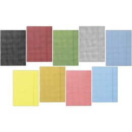 Teczka kartonowa z gumkš Donau A4/400g w kratę róż