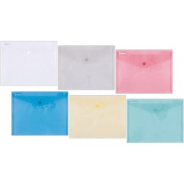 TECZKA KOPERTOWA DONAU PP C5 NA ZATRZASK ZIELONA TRANSPARENTNA