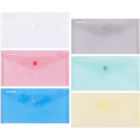TECZKA KOPERTOWA DONAU PP DL NA ZATRZASK NIEBIESKA TRANSPARENTNA