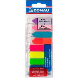 Zakładki indeksujšce DONAU, PP, 12x45mm/12x42mm, s