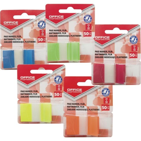 Zakładki indeksujšce OFFICE PRODUCTS, PP, 25x43mm,