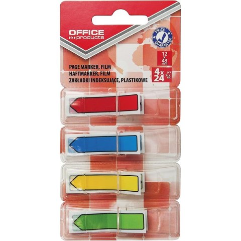 Zakładki indeksujšce OFFICE PRODUCTS, PP, strzałka