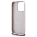 Guess Saffiano Peony Classic Logo MagSafe - Etui iPhone 16 Pro Max (różowy)