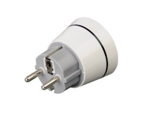 Hama 00121991 adapter wtyczek zasilających Typu F Typ G (UK) Biały