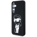 Karl Lagerfeld Silicone Graffiti Ikonik Printed Logo MagSafe - Etui Samsung Galaxy S25 (czarny)