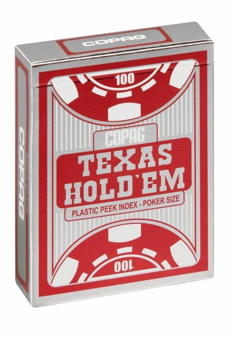 Karty Texas hold'm Poker PC Peek Red | Cartamundi