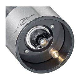 Küchenprofi Boston - Elektryczne młynki do soli i pieprzu z ceramicznym mechanizmem mielącym 23x5 cm 2 szt. (srebrny)