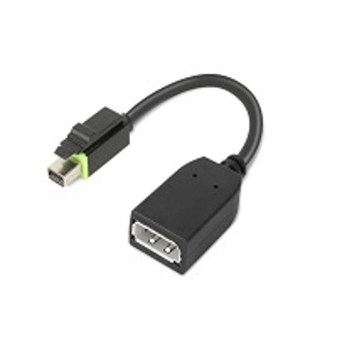 Lenovo 4X90Q93975 adapter kablowy Mini DisplayPort DisplayPort Czarny