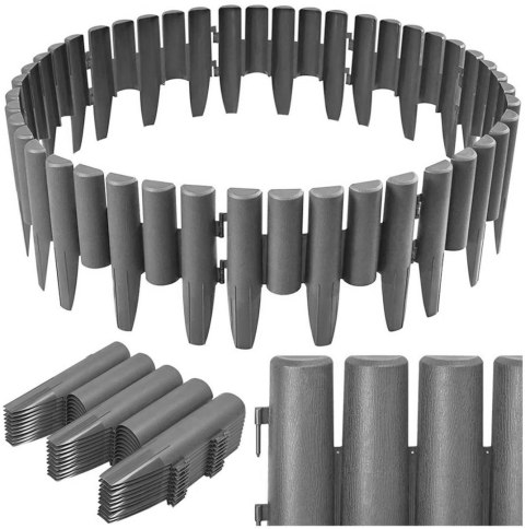 Palisada trawnikowa ogrodowa RIBERA antracyt 280 cm