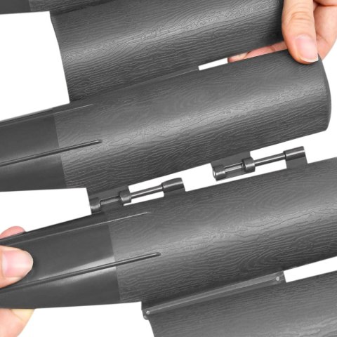 Palisada trawnikowa ogrodowa RIBERA antracyt 280 cm