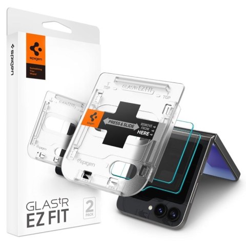 Spigen Glas.TR EZ Fit 2-Pack - Szkło hartowane do Samsung Galax Z Flip 6 / 7 FE (2 sztuki)