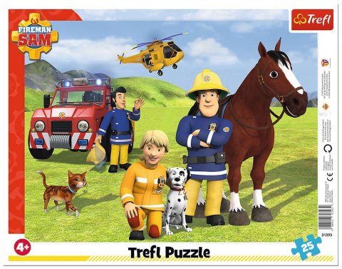 Strażak Sam | Puzzle Ramkowe 25el. | Trefl