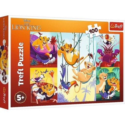 Trefl: Puzzle 100el. - Disney "Król Lew" - Dzielny Król Lew
