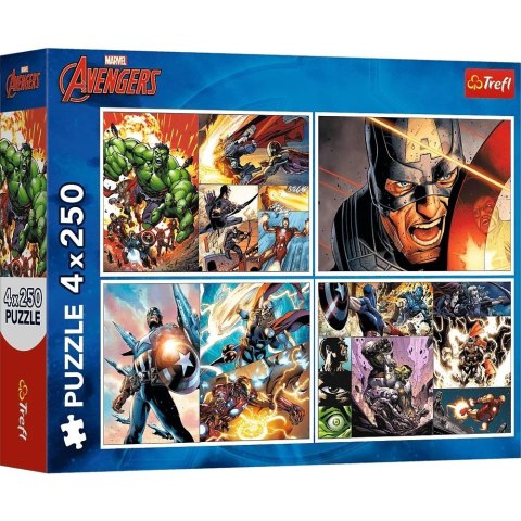 Trefl: Puzzle 4x250el. - Bohaterskie dni