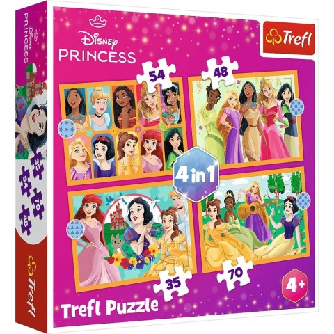 Trefl: Puzzle 4w1 - Lilo&Stitch Wakacje na Hawajach