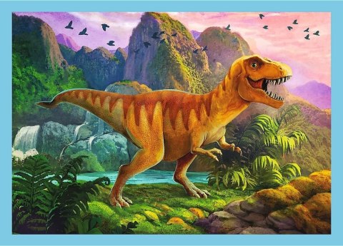 Trefl: Puzzle 4w1 - Wyjątkowe dinozaury