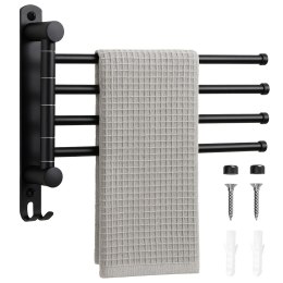 WIESZAK na ręczniki CETRI czarny