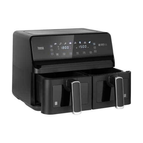 Frytkownica beztłuszczowa TEESA AIR FRYER DUAL POT XXL 8L 2700W