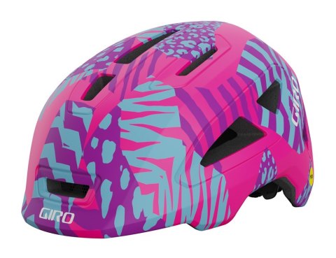 Kask dziecięcy GIRO SCAMP II matte pink animal roz. XS (45-49 cm) (NEW 2025)