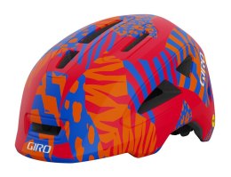 Kask dziecięcy GIRO SCAMP II matte red animal roz. S (49-53 cm) (NEW 2025)