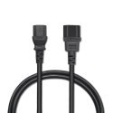 Qoltec Kabel zasilający do UPS | IEC C13/C14 | 3x0.75mm² | 1m