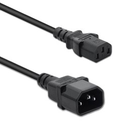 Qoltec Kabel zasilający do UPS | IEC C13/C14 | 3x1.0mm² | 1.5m