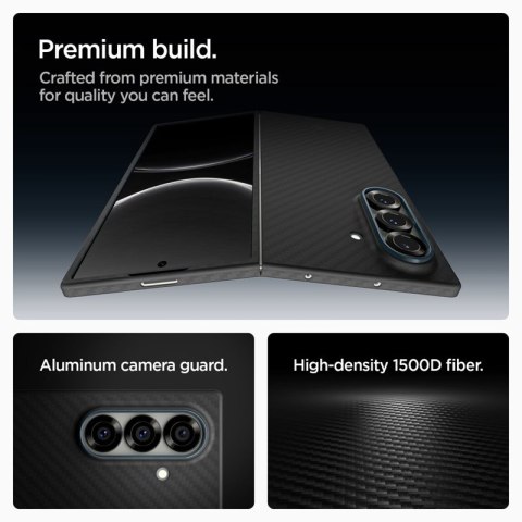 Spigen Airskin Aramid - Etui do Samsung Galaxy Z Fold 7 (Black)