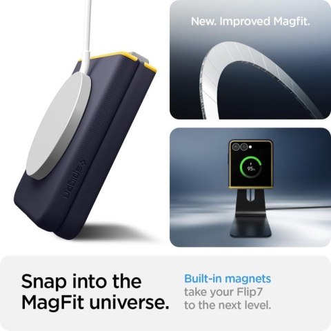 Spigen Nano Pop Mag MagSafe - Etui do Samsung Galaxy Z Flip 7 (Blueberry Navy)