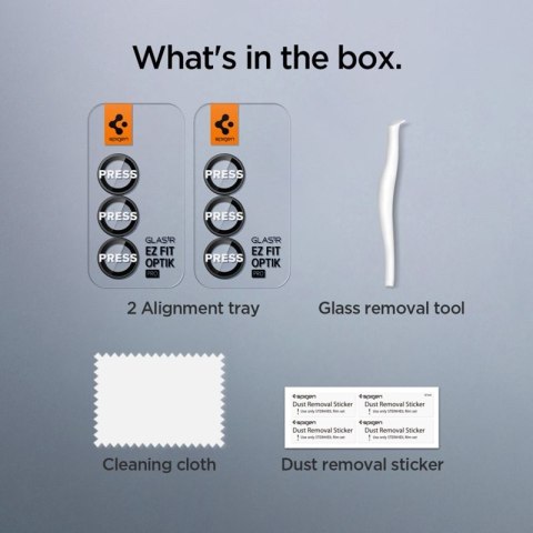 Spigen Optik Pro HD GLAS.TR EZ Fit Camera Protector 2-Pack - Szkło ochronne na obiektyw do Samsung Galaxy Z Fold 7 (2 szt)(Czarn