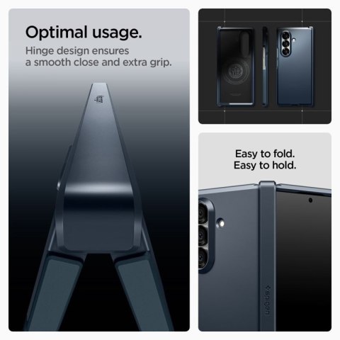 Spigen Tough Armor Pro Mag MagSafe - Etui do Samsung Galaxy Z Fold 7 (Metal Slate)