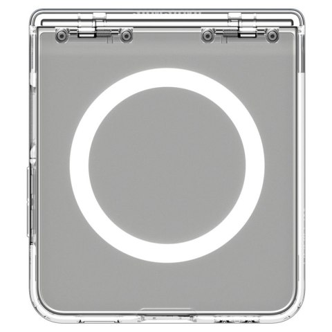Spigen Ultra Hybrid Pro Mag MagSafe - Etui do Samsung Galaxy Z Flip 7 (Clear/White)